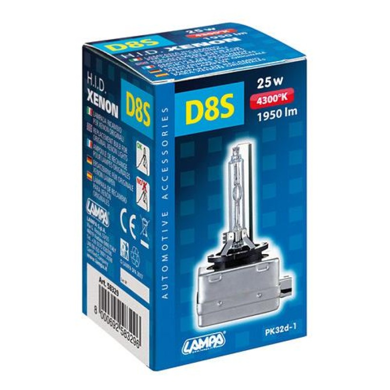 D8S 25W 12/24V 4.300K 1ΤΕΜ. ΣΕ ΚΟΥΤΙ - Lampa - L5832.9 D8S 25W 12/24V 4.300K 1ΤΕΜ. ΣΕ ΚΟΥΤΙ - Lampa - L5832.9