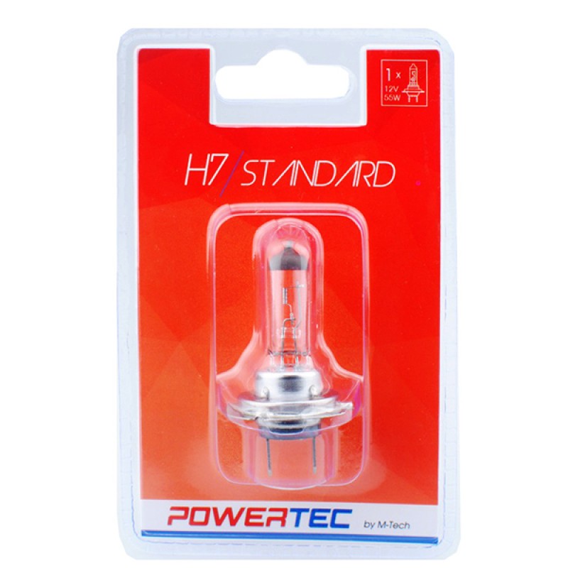 H7 12V 55W PX26d POWERTEC STANDARD ΑΛΟΓΟΝΟΥ 1ΤΕΜ. - M-Tech - PTZ7-01B/MT H7 12V 55W PX26d POWERTEC STANDARD ΑΛΟΓΟΝΟΥ 1ΤΕΜ. - M-Tech - PTZ7-01B/MT