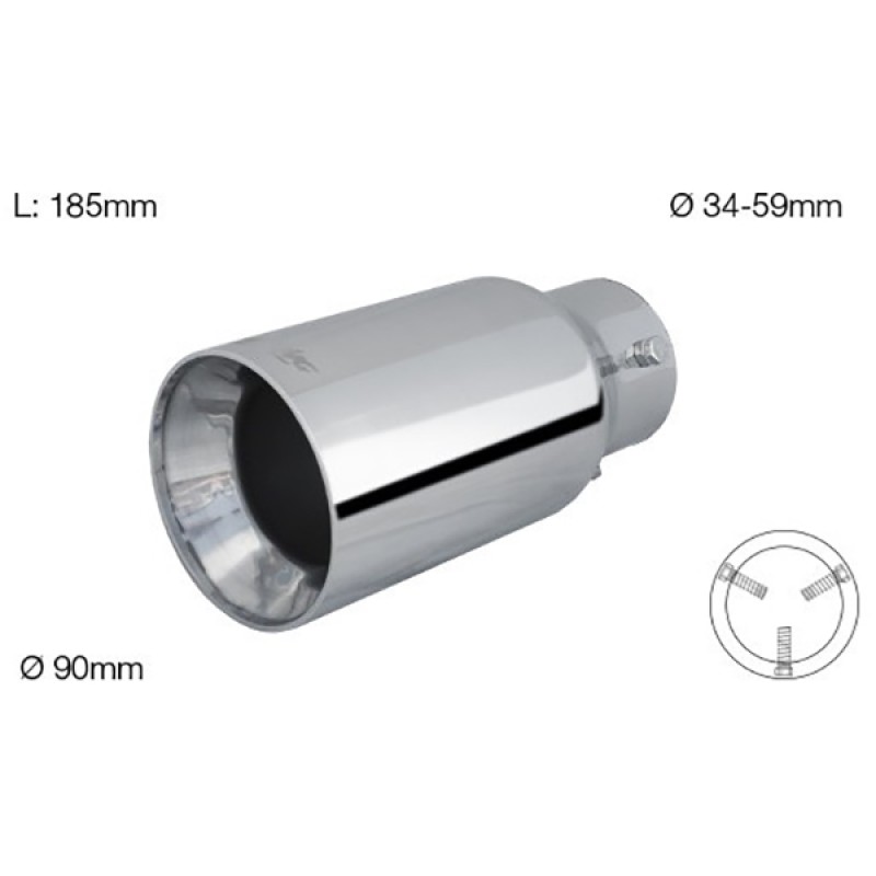 ΑΚΡΟ ΕΞΑΤΜΙΣΗΣ TRX89 34-59mm - Simoni Racing - SRTRX/89 ΑΚΡΟ ΕΞΑΤΜΙΣΗΣ TRX89 34-59mm - Simoni Racing - SRTRX/89