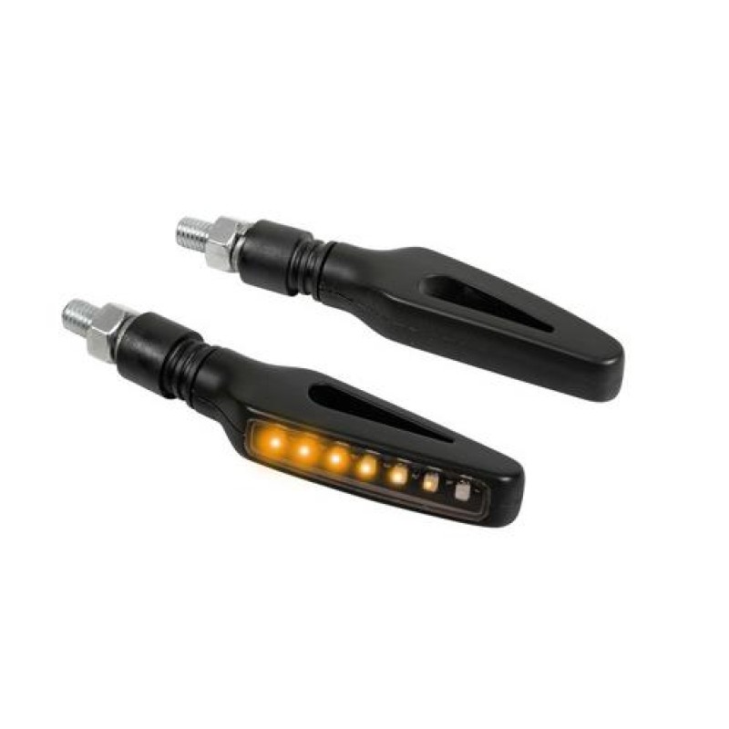 ΦΛΑΣ ΜΟΤΟ GLORY SQ ΜΑΥΡΑ 12V SMD LED 98x36mm - Lampa - 9047.4-LM