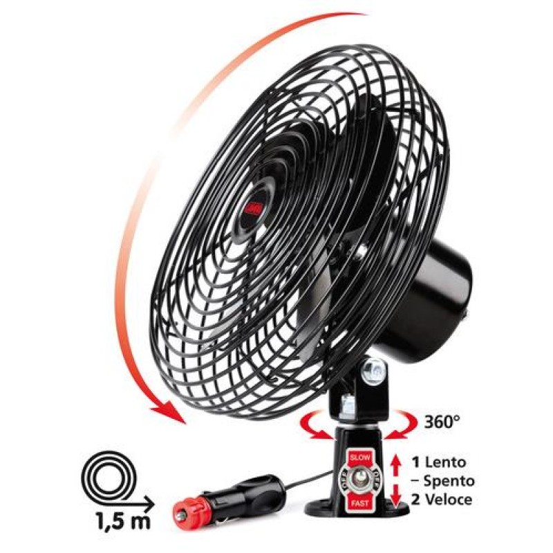 ΑΝΕΜΙΣΤΗΡΑΣ 24V ΜΕΤΑΛΛΙΚΟΣ ΜΑΥΡΟΣ 8 ΙΝΤΣΩΝ - Lampa - L7310.0 ΑΝΕΜΙΣΤΗΡΑΣ 24V ΜΕΤΑΛΛΙΚΟΣ ΜΑΥΡΟΣ 8 ΙΝΤΣΩΝ - Lampa - L7310.0