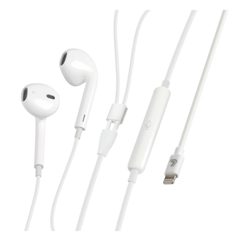 ΑΚΟΥΣΤΙΚΑ BLUETOOTH ΜΕ ΜΙΚΡΟΦΩΝΟ ΚΑΙ ΚΑΛΩΔΙΟ 120cm ΓΙΑ APPLE (8PIN) ΛΕΥΚΑ LAMPA - 1 TEM. - Lampa - L3868.7/Τ