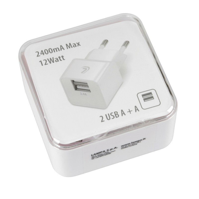 ΦΟΡΤΙΣΤΗΣ ME OIKIAKH ΠΡΙΖΑ 220/240V 12W 2400mA ΜΕ 2 ΘΥΡΕΣ USB (A+A) LAMPA - 1 ΤΕΜ - Lampa - L3869.0/Τ ΦΟΡΤΙΣΤΗΣ ME OIKIAKH ΠΡΙΖΑ 220/240V 12W 2400mA ΜΕ 2 ΘΥΡΕΣ USB (A+A) LAMPA - 1 ΤΕΜ - Lampa - L3869.0/Τ