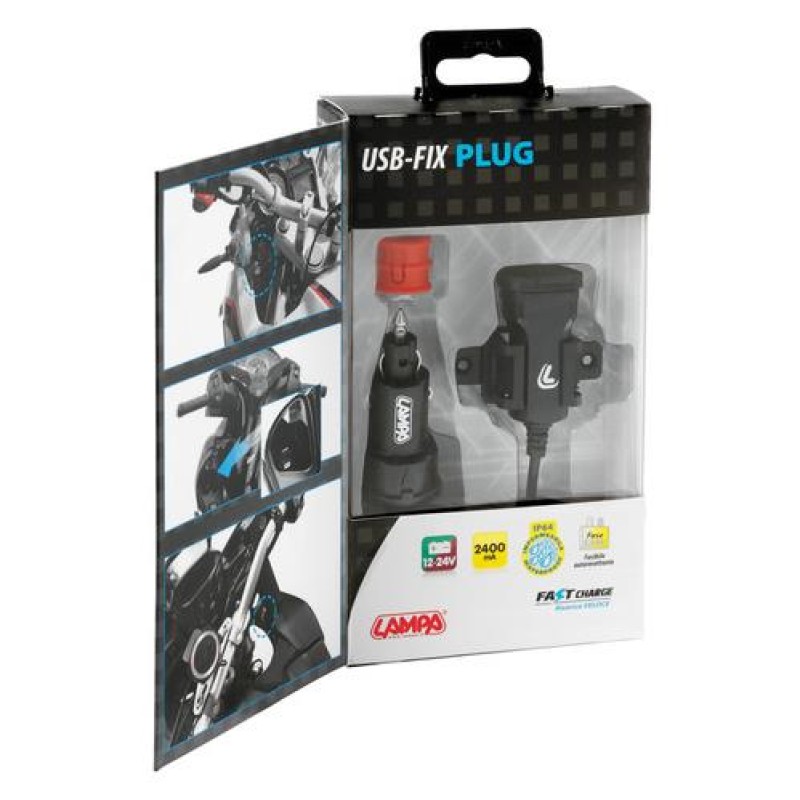 ΦΟΡΤΙΣΤΗΣ USB ΜΕ ΦΙΣ ΑΝΑΠΤΗΡΑ ΚΑΙ ΚΑΛΩΔΙΟ 150cm 12/24V 2,4A ΑΔΙΑΒΡΟΧΟΣ - Lampa - L3883.3/T ΦΟΡΤΙΣΤΗΣ USB ΜΕ ΦΙΣ ΑΝΑΠΤΗΡΑ ΚΑΙ ΚΑΛΩΔΙΟ 150cm 12/24V 2,4A ΑΔΙΑΒΡΟΧΟΣ - Lampa - L3883.3/T
