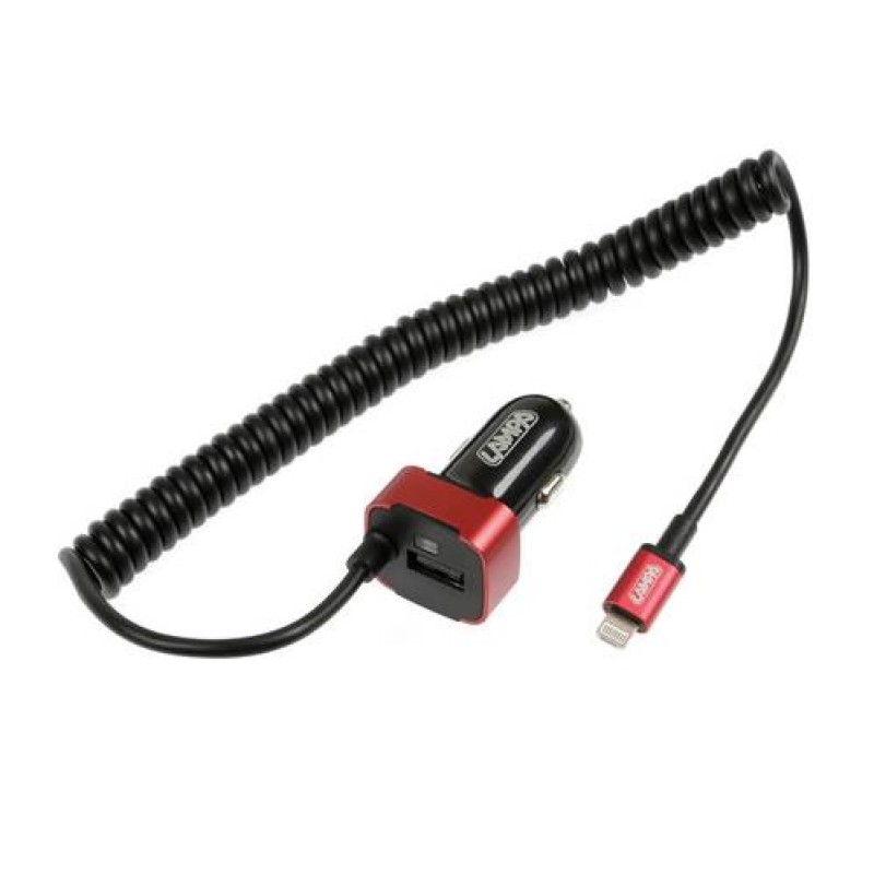 ΦΟΡΤΙΣΤΗΣ ΑΝΑΠΤΗΡΑ ΓΙΑ APPLE 12/24V 2500mA USB ΚΑΙ ΚΑΛΩΔΙΟ 150cm FAST CHARGE (ΚΟΚΚΙΝΟ) - Lampa - L3884.2/T ΦΟΡΤΙΣΤΗΣ ΑΝΑΠΤΗΡΑ ΓΙΑ APPLE 12/24V 2500mA USB ΚΑΙ ΚΑΛΩΔΙΟ 150cm FAST CHARGE (ΚΟΚΚΙΝΟ) - Lampa - L3884.2/T