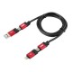 ΚΑΛΩΔΙΟ ΦΟΡΤΙΣΗΣ ΚΑΙ ΣΥΓΧΡΟΝΙΣΜΟΥ USB TYPE C-MICRO USB-USB 3.0-APLLE 8 PIN 100cm (ΚΟΚΚΙΝΟ) RED LINE - Lampa - L3884.6/T ΚΑΛΩΔΙΟ ΦΟΡΤΙΣΗΣ ΚΑΙ ΣΥΓΧΡΟΝΙΣΜΟΥ USB TYPE C-MICRO USB-USB 3.0-APLLE 8 PIN 100cm (ΚΟΚΚΙΝΟ) RED LINE - Lampa - L3884.6/T