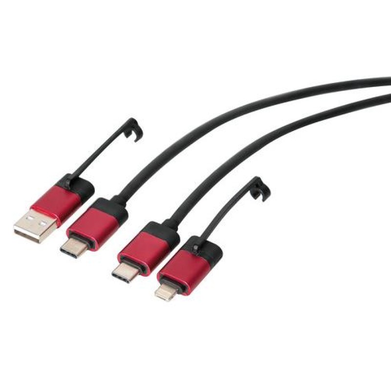 ΚΑΛΩΔΙΟ ΦΟΡΤΙΣΗΣ ΚΑΙ ΣΥΓΧΡΟΝΙΣΜΟΥ USB TYPE C-MICRO USB-USB 3.0-APLLE 8 PIN 100cm (ΚΟΚΚΙΝΟ) RED LINE - Lampa - L3884.6/T ΚΑΛΩΔΙΟ ΦΟΡΤΙΣΗΣ ΚΑΙ ΣΥΓΧΡΟΝΙΣΜΟΥ USB TYPE C-MICRO USB-USB 3.0-APLLE 8 PIN 100cm (ΚΟΚΚΙΝΟ) RED LINE - Lampa - L3884.6/T