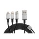 ΚΑΛΩΔΙΟ USB ΦΟΡΤΙΣΗΣ CERBERO 100 cm (3 ΑΝΤΑΠΤΟΡΕΣ TYPE C/APPLE/MICRO USB - 8 PIN) SILVER LINE - Lampa - L3884.7/T ΚΑΛΩΔΙΟ USB ΦΟΡΤΙΣΗΣ CERBERO 100 cm (3 ΑΝΤΑΠΤΟΡΕΣ TYPE C/APPLE/MICRO USB - 8 PIN) SILVER LINE - Lampa - L3884.7/T