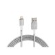 ΚΑΛΩΔΙΟ USB ΦΟΡΤΙΣΗΣ ΚΑΙ ΣΥΓΧΡΟΝΙΣΜΟΥ IRON SILVER LINE - APPLE 8PIN (100 cm) - Lampa - L3885.6/T ΚΑΛΩΔΙΟ USB ΦΟΡΤΙΣΗΣ ΚΑΙ ΣΥΓΧΡΟΝΙΣΜΟΥ IRON SILVER LINE - APPLE 8PIN (100 cm) - Lampa - L3885.6/T