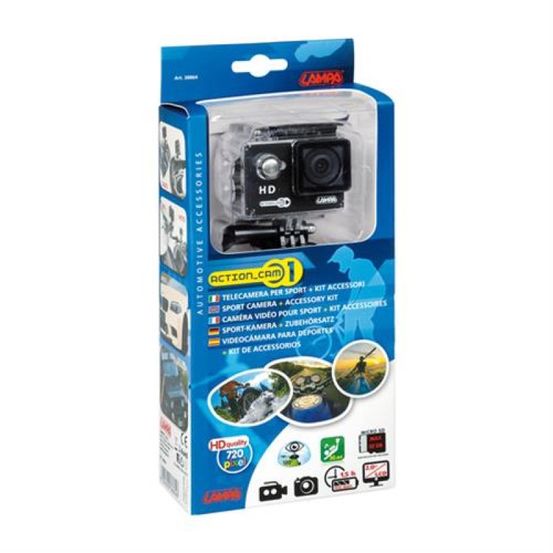 Κάμερα Sports ACTION-CAM1 Αδιάβροχη με οθόνη 720PIXEL 2,0 INCH LCD 60x32x42mm - Lampa - L3886.4 Κάμερα Sports ACTION-CAM1 Αδιάβροχη με οθόνη 720PIXEL 2,0 INCH LCD 60x32x42mm - Lampa - L3886.4