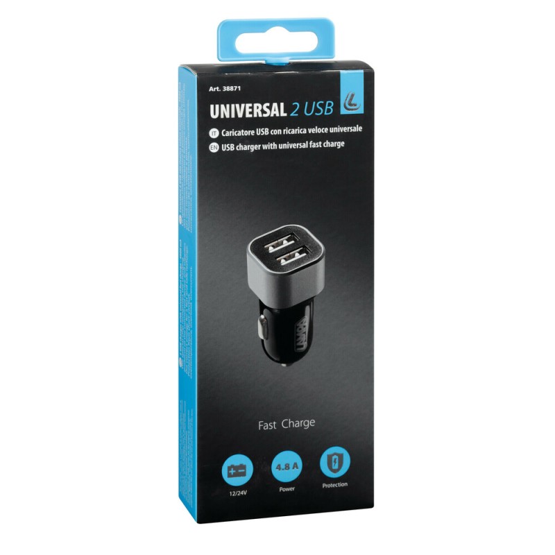 ΑΝΤΑΠΤΟΡΑΣ ΑΝΑΠΤΗΡΑ 12/24V ΜΕ 2 USB 4800mA FAST CHARGER - Lampa - L3887.1/T ΑΝΤΑΠΤΟΡΑΣ ΑΝΑΠΤΗΡΑ 12/24V ΜΕ 2 USB 4800mA FAST CHARGER - Lampa - L3887.1/T