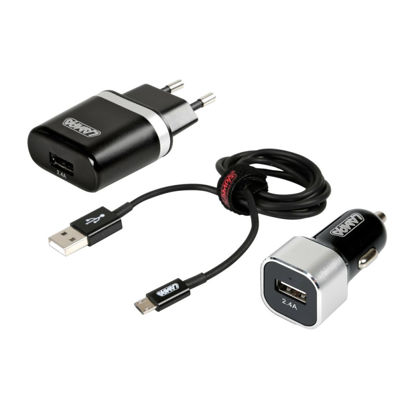 ΦΟΡΤΙΣΤΗΣ ΑΝΑΠΤΗΡΑ 12/24V 3 ΣΕ 1 ΜΕ ΠΡΙΖΑ 230V + 1 MICRO USB 2400mA ΜΕ ΚΑΛΩΔΙΟ 100cm SILVER LINE LAMPA - 1 TEM. - Lampa - L3887.7/T ΦΟΡΤΙΣΤΗΣ ΑΝΑΠΤΗΡΑ 12/24V 3 ΣΕ 1 ΜΕ ΠΡΙΖΑ 230V + 1 MICRO USB 2400mA ΜΕ ΚΑΛΩΔΙΟ 100cm SILVER LINE LAMPA - 1 TEM. - Lampa - L3887.7/T