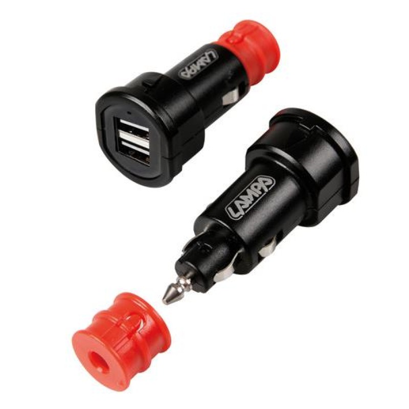 ΑΝΤΑΠΤΟΡΑΣ ΑΝΑΠΤΗΡΑ UNI-TECH 12/32V ΜΕ 2 USB 2700mA FAST CHARGER - Lampa - L3888.1/T