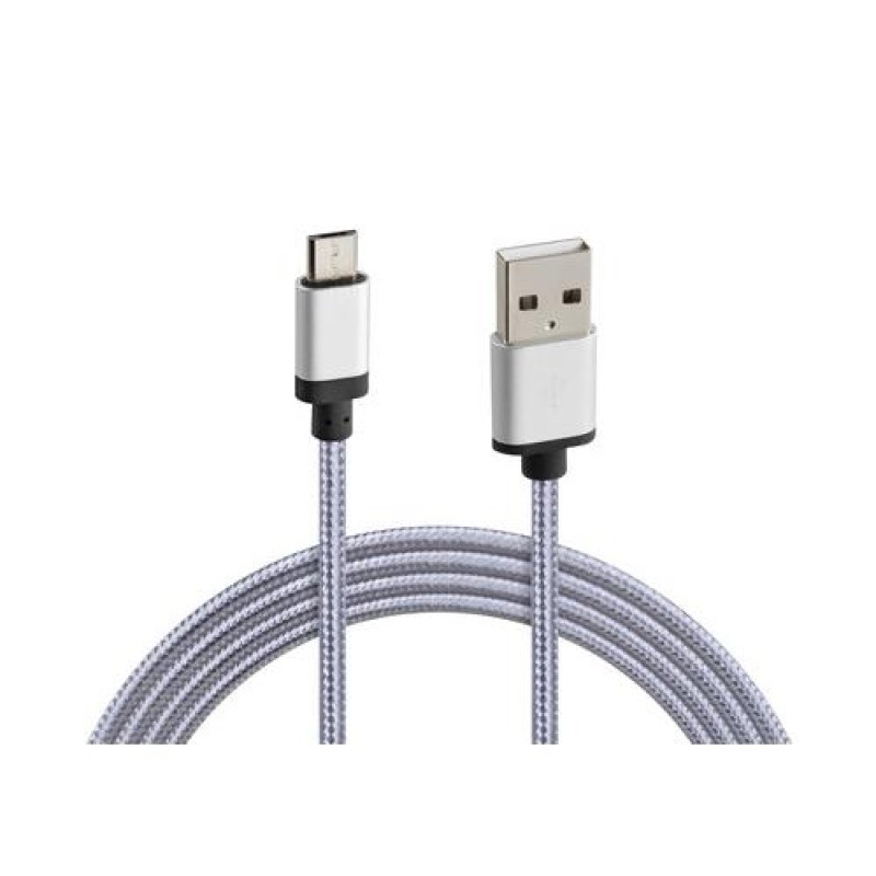 ΚΑΛΩΔΙΟ ΦΟΡΤΙΣΗΣ ΚΑΙ ΣΥΓΧΡΟΝΙΣΜΟΥ MICRO USB SUPER RESISTANT 100cm SILVER LINE - Lampa - L3888.6/T ΚΑΛΩΔΙΟ ΦΟΡΤΙΣΗΣ ΚΑΙ ΣΥΓΧΡΟΝΙΣΜΟΥ MICRO USB SUPER RESISTANT 100cm SILVER LINE - Lampa - L3888.6/T