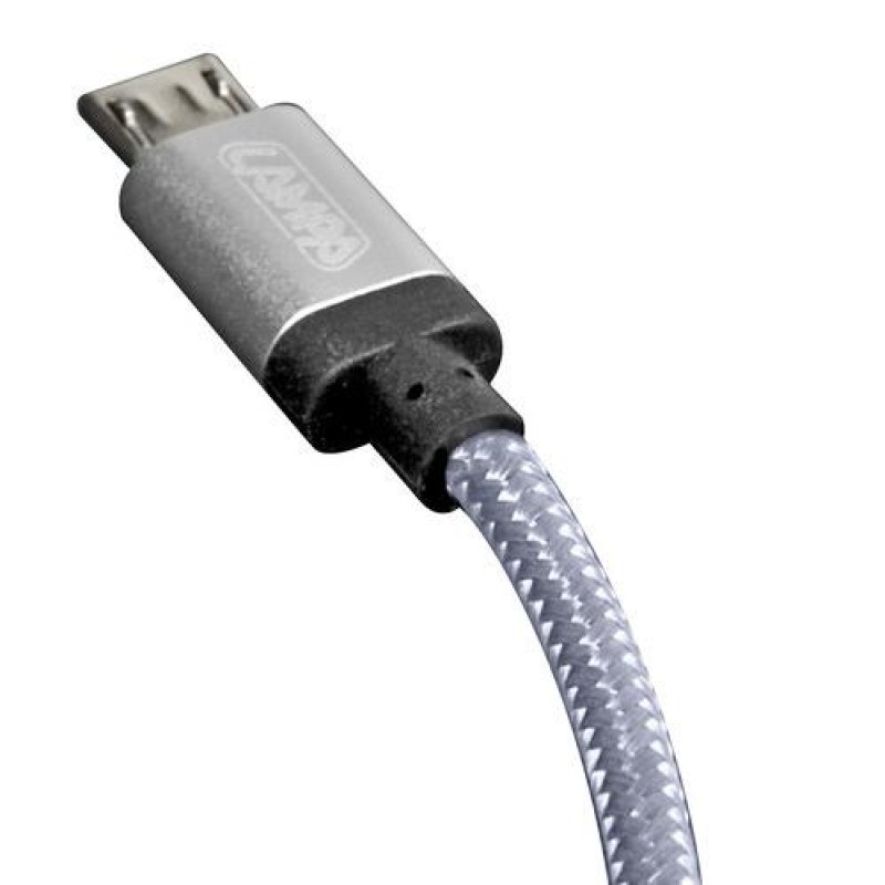 ΚΑΛΩΔΙΟ ΦΟΡΤΙΣΗΣ ΚΑΙ ΣΥΓΧΡΟΝΙΣΜΟΥ MICRO USB SUPER RESISTANT 100cm SILVER LINE - Lampa - L3888.6/T ΚΑΛΩΔΙΟ ΦΟΡΤΙΣΗΣ ΚΑΙ ΣΥΓΧΡΟΝΙΣΜΟΥ MICRO USB SUPER RESISTANT 100cm SILVER LINE - Lampa - L3888.6/T