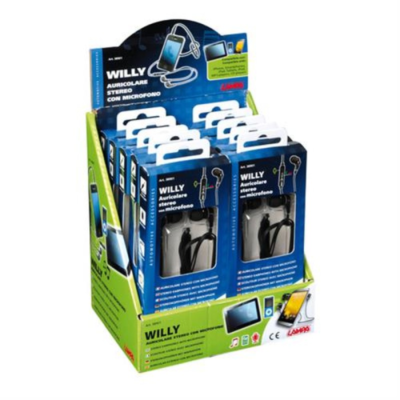 Ακουστικά με Μικρόφωνο WILLY 120cm - Lampa - L3890.1/T Ακουστικά με Μικρόφωνο WILLY 120cm - Lampa - L3890.1/T