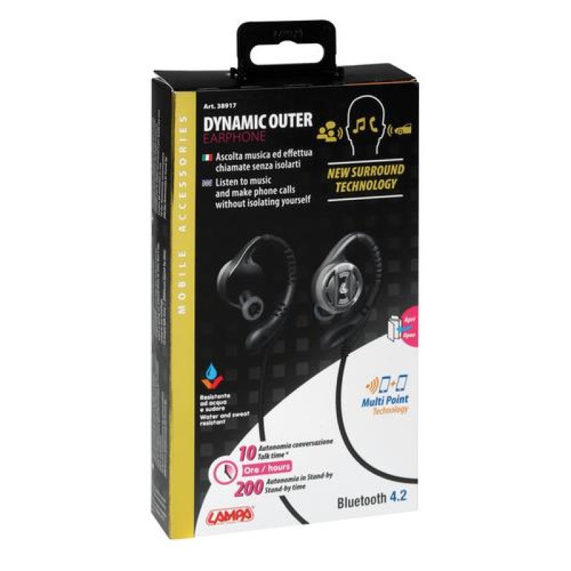 ΑΚΟΥΣΤΙΚΑ ΜΕ ΜΙΚΡΟΦΩΝΟ DYNAMIC OUTER EARPHONE BLUETOOTH 4.2 GOLD LINE - Lampa - L3891.7/T ΑΚΟΥΣΤΙΚΑ ΜΕ ΜΙΚΡΟΦΩΝΟ DYNAMIC OUTER EARPHONE BLUETOOTH 4.2 GOLD LINE - Lampa - L3891.7/T