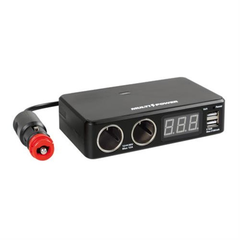 ΑΝΤΑΠΤΟΡΑΣ ΑΝΑΠΤΗΡΑ 12/24/36V ΔΙΠΛΟΣ ΜΕ 2 USB+ΒΟΛΤΟΜΕΤΡΟ MULTI POWER ΜΕ ΚΑΛΩΔΙΟ 80cm - Lampa - L3892.5/T ΑΝΤΑΠΤΟΡΑΣ ΑΝΑΠΤΗΡΑ 12/24/36V ΔΙΠΛΟΣ ΜΕ 2 USB+ΒΟΛΤΟΜΕΤΡΟ MULTI POWER ΜΕ ΚΑΛΩΔΙΟ 80cm - Lampa - L3892.5/T