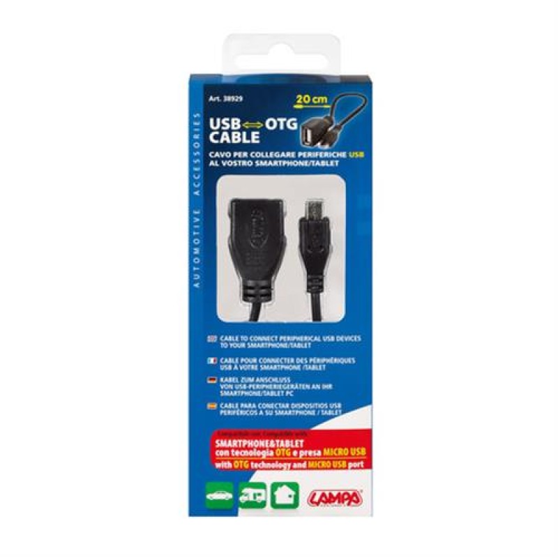 Αντάπτορας USB 12V με θύρα 5V USB σε MICRO USB με καλώδιο 20cm - Lampa - L3892.9/T Αντάπτορας USB 12V με θύρα 5V USB σε MICRO USB με καλώδιο 20cm - Lampa - L3892.9/T