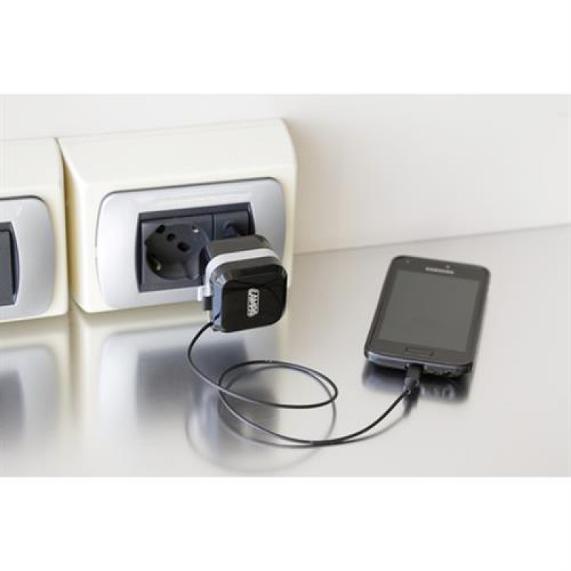 ΠΡΙΖΑ 230V 12 ΜΕ 1 USB ΚΑΙ ΚΑΛΩΔΙΟ ΦΟΡΤΙΣΗΣ MICRO USB 90cm 2400mA FAST CHARGER - Lampa - L3894.7/T ΠΡΙΖΑ 230V 12 ΜΕ 1 USB ΚΑΙ ΚΑΛΩΔΙΟ ΦΟΡΤΙΣΗΣ MICRO USB 90cm 2400mA FAST CHARGER - Lampa - L3894.7/T