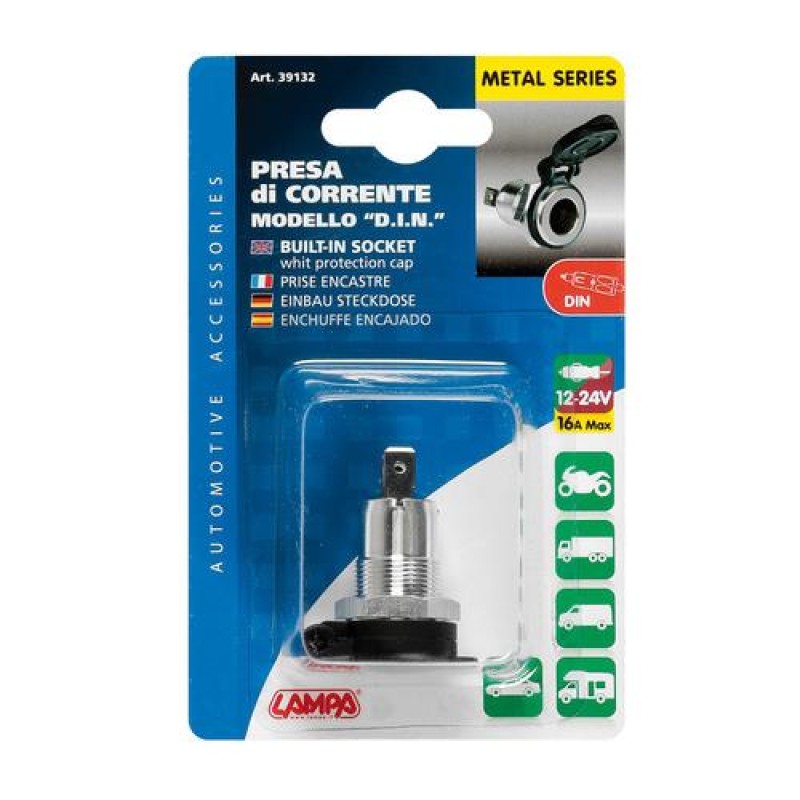 ΠΡΙΖΑ ΑΝΑΠΤΗΡΑ DIN ΑΛΟΥΜΙΝΙΟΥ ΜΕ ΚΑΠΑΚΙ 12/24V (ΑΡΣΕΝΙΚΟ: 3902.7) - Lampa - L3913.2 ΠΡΙΖΑ ΑΝΑΠΤΗΡΑ DIN ΑΛΟΥΜΙΝΙΟΥ ΜΕ ΚΑΠΑΚΙ 12/24V (ΑΡΣΕΝΙΚΟ: 3902.7) - Lampa - L3913.2