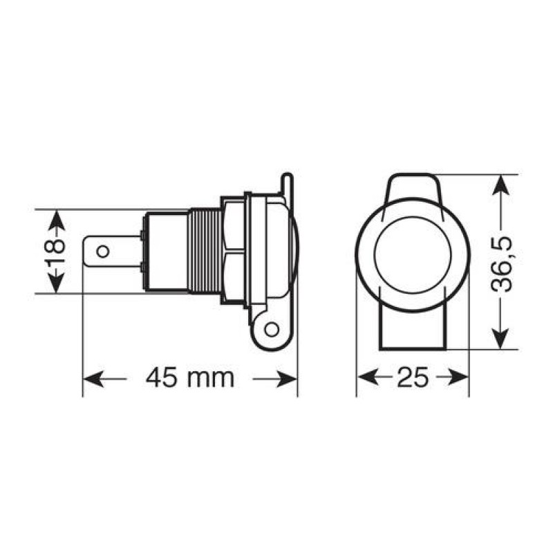 ΠΡΙΖΑ ΑΝΑΠΤΗΡΑ DIN ΑΛΟΥΜΙΝΙΟΥ ΜΕ ΚΑΠΑΚΙ 12/24V (ΑΡΣΕΝΙΚΟ: 3902.7) - Lampa - L3913.2 ΠΡΙΖΑ ΑΝΑΠΤΗΡΑ DIN ΑΛΟΥΜΙΝΙΟΥ ΜΕ ΚΑΠΑΚΙ 12/24V (ΑΡΣΕΝΙΚΟ: 3902.7) - Lampa - L3913.2