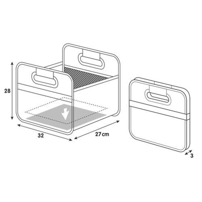 ORGANIZER ΠΟΡΤ-ΜΠΑΓΚΑΖ ΑΝΟΙΧΤΟ SHOPΚΑΙSTORE (M) 32x27cm - Lampa - L4010.3