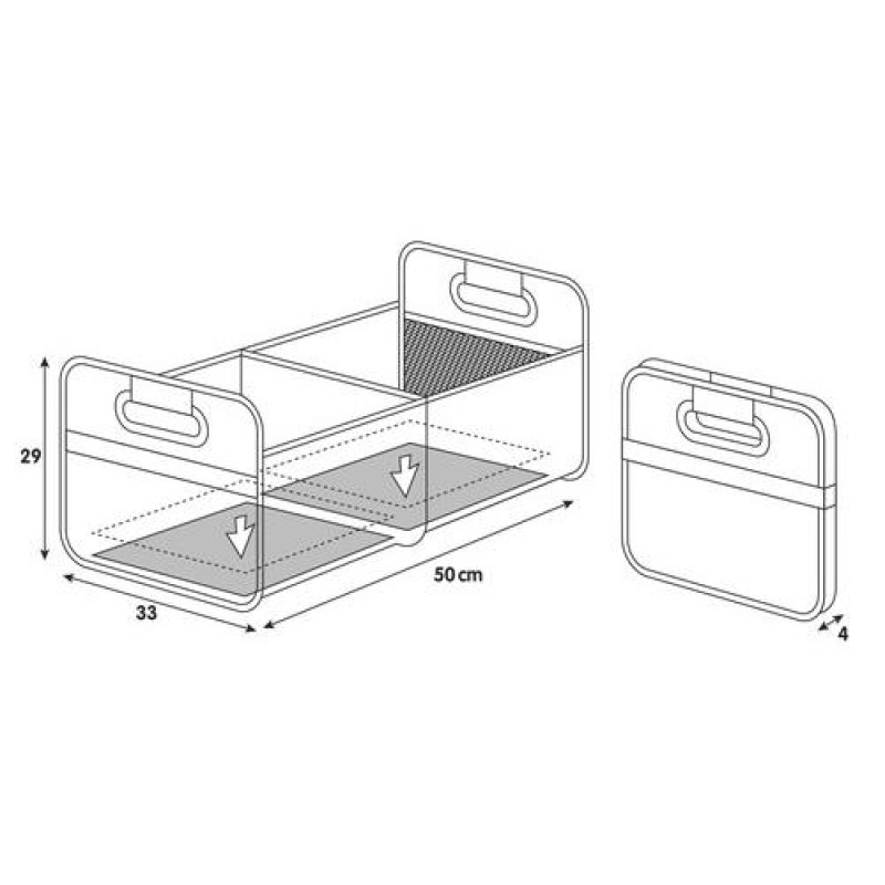 ORGANIZER - ΘΗΚΗ ΠΟΡΤ ΜΠΑΓΚΑΖ SHOP ΚΑΙ STORE - 50 X 33 cm (L) - Lampa - L4010.4