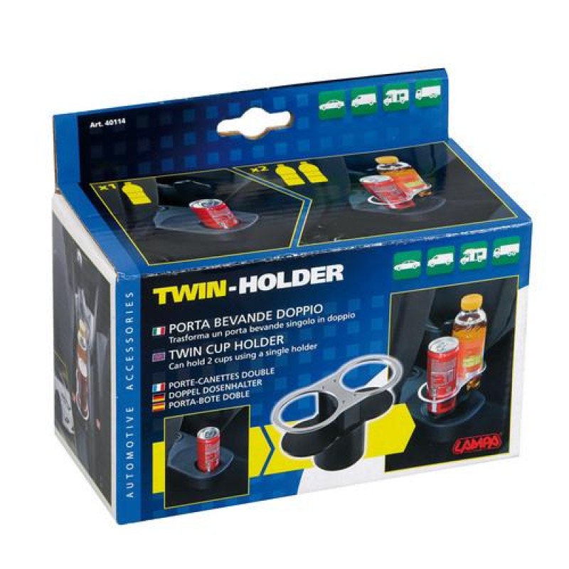 ΠΟΤΗΡΟΘΗΚΗ ΔΙΠΛΗ TWIN-HOLDER - ΘΗΚΕΣ 68 mm (ΜΕ ΒΑΣΗ 65 mm) ΤΑΦ ΠΟΤΗΡΟΘΗΚΗΣ - Lampa - L4011.4 ΠΟΤΗΡΟΘΗΚΗ ΔΙΠΛΗ TWIN-HOLDER - ΘΗΚΕΣ 68 mm (ΜΕ ΒΑΣΗ 65 mm) ΤΑΦ ΠΟΤΗΡΟΘΗΚΗΣ - Lampa - L4011.4
