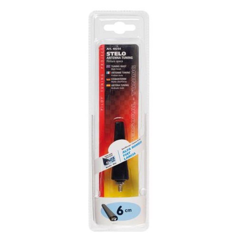 ΚΕΡΑΙΑ ΟΡΟΦΗΣ ΜΑΥΡΗ PERSONAL-TUNING FM/AM 5mm 6cm (ALFA ROMEO/FIAT/LANCIA) - Lampa - L4025.4