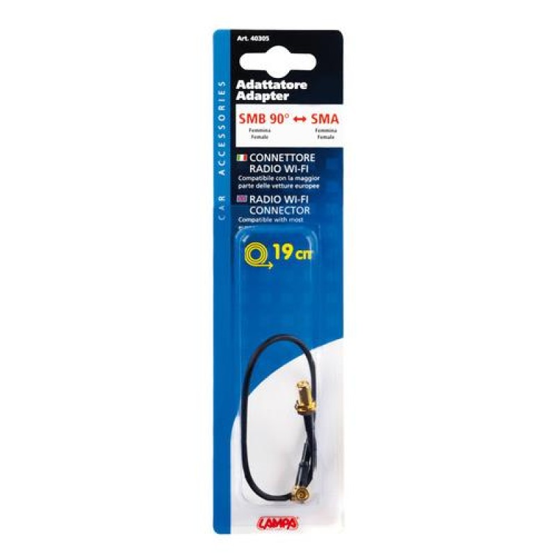 ΑΝΤΑΠΤΟΡΑΣ ΚΕΡΑΙΑΣ Wi-Fi SMB90/SMA (ΑΠΟ ΘΗΛΥΚΟ ΣΕ ΘΗΛΥΚΟ) 19cm - Lampa - L4030.5 ΑΝΤΑΠΤΟΡΑΣ ΚΕΡΑΙΑΣ Wi-Fi SMB90/SMA (ΑΠΟ ΘΗΛΥΚΟ ΣΕ ΘΗΛΥΚΟ) 19cm - Lampa - L4030.5