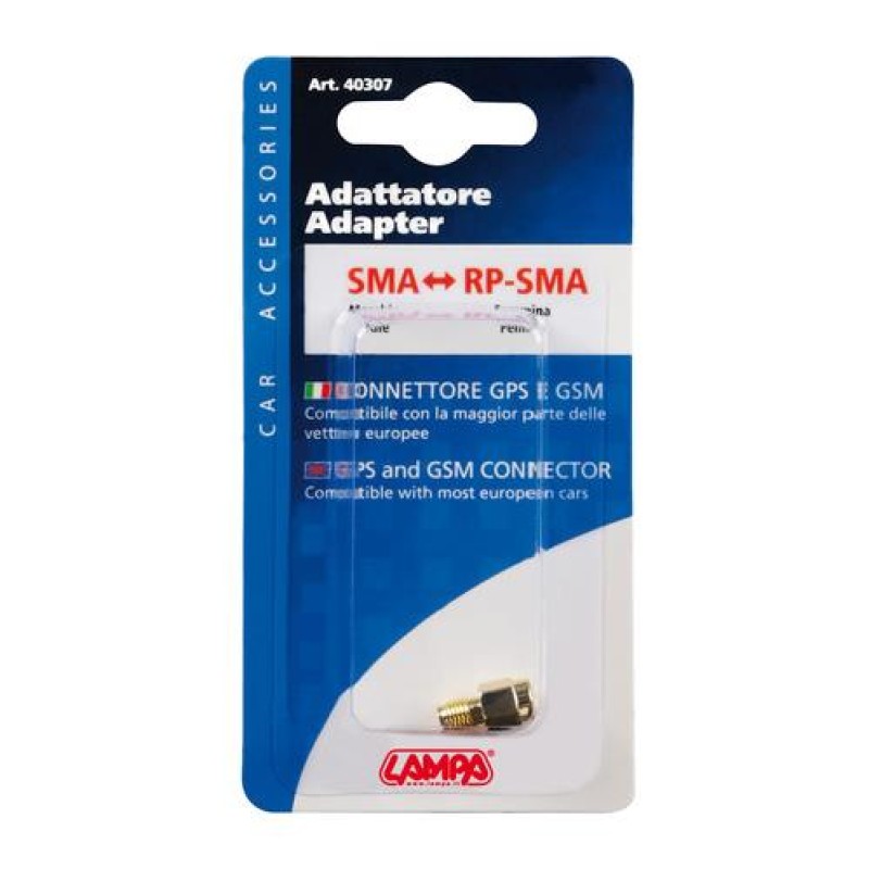 ΑΝΤΑΠΤΟΡΑΣ ΚΕΡΑΙΑΣ GPS SMA/RP-SMA (ΑΠΟ ΑΡΣΕΝΙΚΟ ΣΕ ΘΗΛΥΚΟ) - Lampa - L4030.7 ΑΝΤΑΠΤΟΡΑΣ ΚΕΡΑΙΑΣ GPS SMA/RP-SMA (ΑΠΟ ΑΡΣΕΝΙΚΟ ΣΕ ΘΗΛΥΚΟ) - Lampa - L4030.7