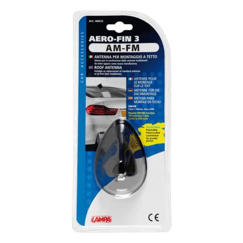 ΚΕΡΑΙΑ ΚΑΡΧΑΡΙΑΣ AERO-FIN 3 ΜΑΥΡΗ AM/FM 66x97x70mm - Lampa - L4062.2 ΚΕΡΑΙΑ ΚΑΡΧΑΡΙΑΣ AERO-FIN 3 ΜΑΥΡΗ AM/FM 66x97x70mm - Lampa - L4062.2