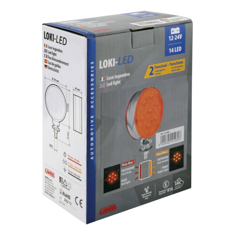 ΦΩΣ ΘΕΣΕΩΣ / ΒΟΗΘΗΤΙΚΟ ΦΩΣ ΦΟΡΤΗΓΟΥ 24V 14LED ΚΟΚΚΙΝΟ/ΠΟΡΤΟΚΑΛΙ 2ΧΡΗΣΕΩΝ LOKI-LED 105x115mm 1ΤΕΜ. - Lampa - L4146.0 ΦΩΣ ΘΕΣΕΩΣ / ΒΟΗΘΗΤΙΚΟ ΦΩΣ ΦΟΡΤΗΓΟΥ 24V 14LED ΚΟΚΚΙΝΟ/ΠΟΡΤΟΚΑΛΙ 2ΧΡΗΣΕΩΝ LOKI-LED 105x115mm 1ΤΕΜ. - Lampa - L4146.0