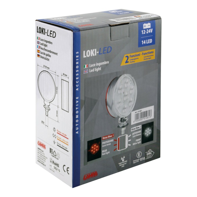 ΦΩΣ ΘΕΣΕΩΣ / ΒΟΗΘΗΤΙΚΟ ΦΩΣ ΦΟΡΤΗΓΟΥ 24V 14LED ΚΟΚΚΙΝΟ/ΛΕΥΚΟ 2ΧΡΗΣΕΩΝ LOKI-LED 105x115mm 1ΤΕΜ. - Lampa - L4146.1 ΦΩΣ ΘΕΣΕΩΣ / ΒΟΗΘΗΤΙΚΟ ΦΩΣ ΦΟΡΤΗΓΟΥ 24V 14LED ΚΟΚΚΙΝΟ/ΛΕΥΚΟ 2ΧΡΗΣΕΩΝ LOKI-LED 105x115mm 1ΤΕΜ. - Lampa - L4146.1