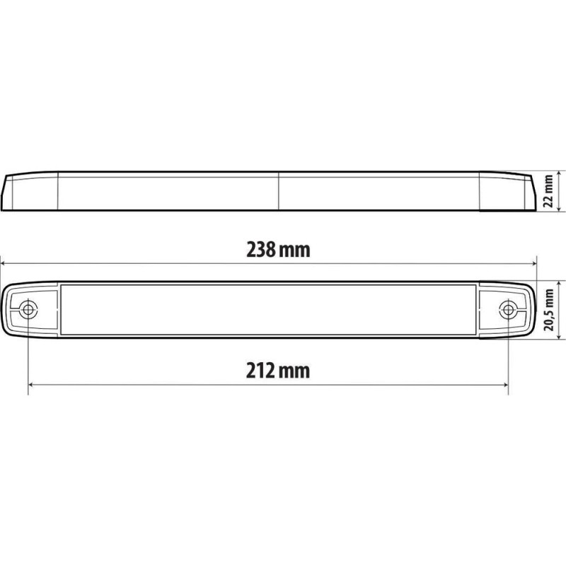 ΦΩΣ ΟΓΚΟΥ 10-30V 16SMD LED ΑΔΙΑΒΡΟΧΟ (IP67) ΒΙΔΩΤΟ 238x22mm ΛΕΥΚΟ NEON LAMPA - 1 TEM. - Lampa - L4146.5 ΦΩΣ ΟΓΚΟΥ 10-30V 16SMD LED ΑΔΙΑΒΡΟΧΟ (IP67) ΒΙΔΩΤΟ 238x22mm ΛΕΥΚΟ NEON LAMPA - 1 TEM. - Lampa - L4146.5
