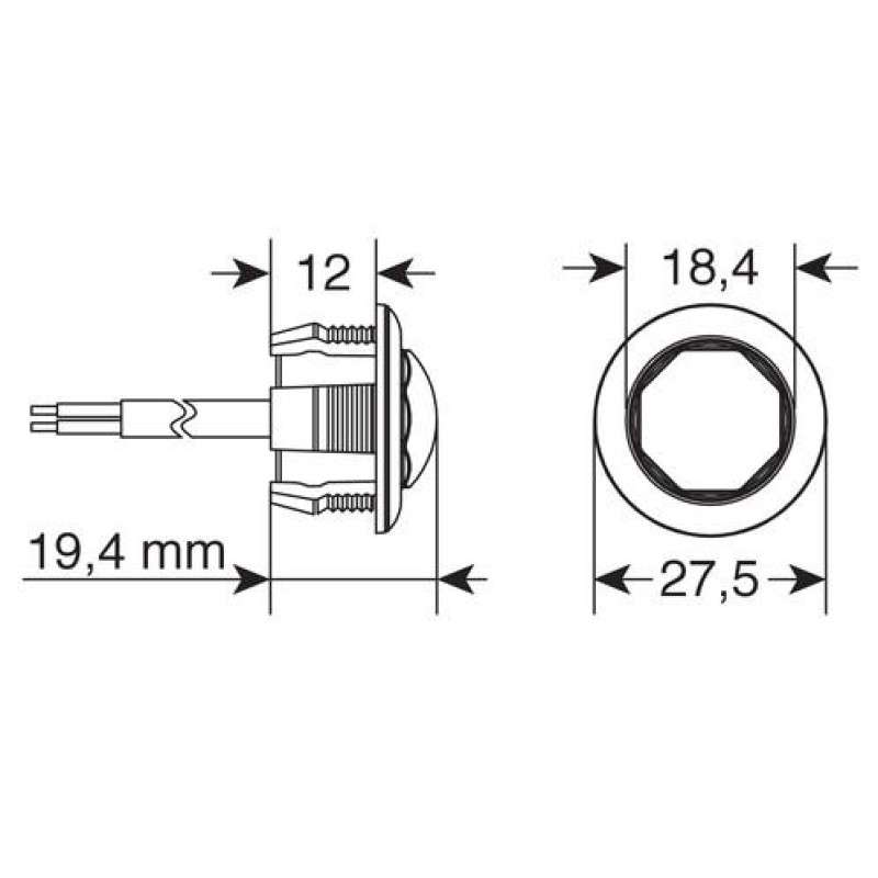 ΦΩΣ ΟΓΚΟΥ 12/24V LED ΛΕΥΚΟ ΣΤΡΟΓΓΥΛΟ 19,5mm 1ΤΕΜ. - Lampa - L4148.2 ΦΩΣ ΟΓΚΟΥ 12/24V LED ΛΕΥΚΟ ΣΤΡΟΓΓΥΛΟ 19,5mm 1ΤΕΜ. - Lampa - L4148.2