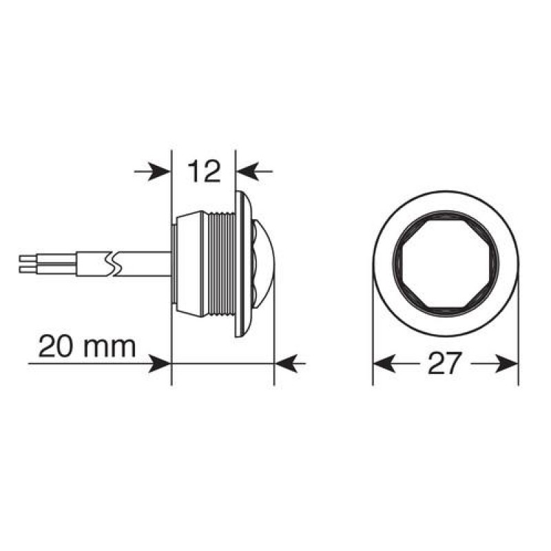 ΦΩΣ ΟΓΚΟΥ ΦΟΡΤΗΓΟΥ 1SMD LED ΛΕΥΚΟ 12/24V 18mm F-16 1ΤΕΜ. - Lampa - L4148.7 ΦΩΣ ΟΓΚΟΥ ΦΟΡΤΗΓΟΥ 1SMD LED ΛΕΥΚΟ 12/24V 18mm F-16 1ΤΕΜ. - Lampa - L4148.7