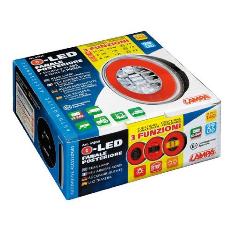 ΦΩΣ ΦΟΡΤΗΓΟΥ ΠΙΣΩ 12/24V O-LED 29LED 3 ΧΡΗΣΕΩΝ ΣΤΡΟΓΓΥΛΟ 140mm 1ΤΕΜ. - Lampa - L4153.4 ΦΩΣ ΦΟΡΤΗΓΟΥ ΠΙΣΩ 12/24V O-LED 29LED 3 ΧΡΗΣΕΩΝ ΣΤΡΟΓΓΥΛΟ 140mm 1ΤΕΜ. - Lampa - L4153.4