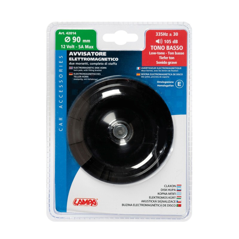 ΚΟΡΝΑ 12V 5A/335Hz/105dB 90mm (ΑΠΛΟ ΜΠΙΠ) - Lampa - L4201.4 ΚΟΡΝΑ 12V 5A/335Hz/105dB 90mm (ΑΠΛΟ ΜΠΙΠ) - Lampa - L4201.4