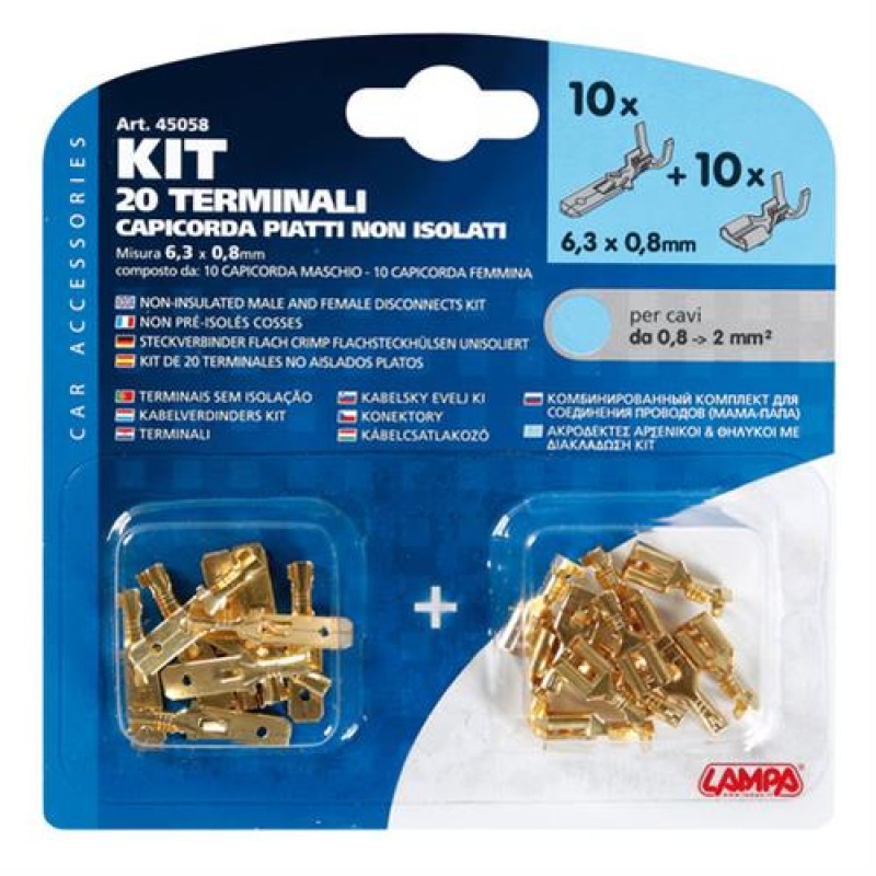 Φισάκια 6,3x0.8mm LAMPA - 20 TEM. - Lampa - 4505.8-LM Φισάκια 6,3x0.8mm LAMPA - 20 TEM. - Lampa - 4505.8-LM