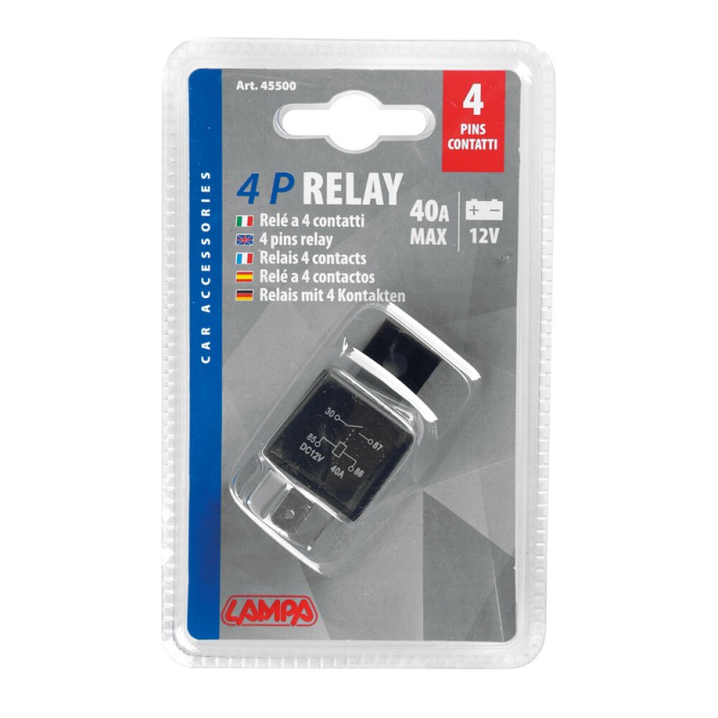ΔΙΕΘΝΕΣ ΡΕΛΕ 4 ΕΠΑΦΩΝ 40Α 12V - Lampa - 4550.0-LM ΔΙΕΘΝΕΣ ΡΕΛΕ 4 ΕΠΑΦΩΝ 40Α 12V - Lampa - 4550.0-LM