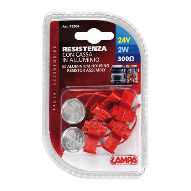 ΑΝΤΙΣΤΑΣΗ CAN-BUS 24V 300 OHM 2W (CANSELLER) 2ΤΕΜ. - Lampa - L4550.4 ΑΝΤΙΣΤΑΣΗ CAN-BUS 24V 300 OHM 2W (CANSELLER) 2ΤΕΜ. - Lampa - L4550.4