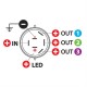 ΔΙΑΚΟΠΤΗΣ 4 ΘΕΣΕΩΝ 12/24V 10A ΣΤΡΟΓΓΥΛΟΣ 23mm - Lampa - L4556.6 ΔΙΑΚΟΠΤΗΣ 4 ΘΕΣΕΩΝ 12/24V 10A ΣΤΡΟΓΓΥΛΟΣ 23mm - Lampa - L4556.6
