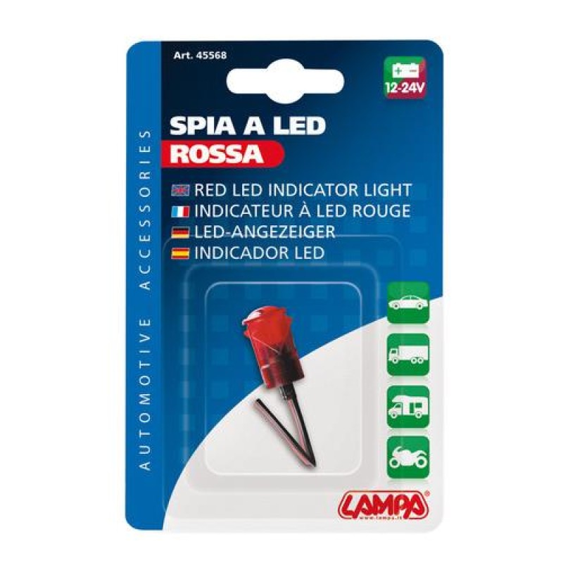 ΛΑΜΠΑΚΙ ΣΥΝΑΓΕΡΜΟΥ 12/24V 14mm ΚΟΚΚΙΝΟ - Lampa - L4556.8 ΛΑΜΠΑΚΙ ΣΥΝΑΓΕΡΜΟΥ 12/24V 14mm ΚΟΚΚΙΝΟ - Lampa - L4556.8