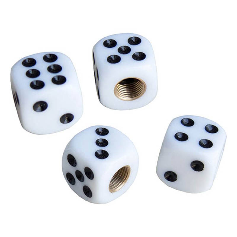 ΚΑΠΑΚΙΑ ΒΑΛΒΙΔΩΝ WHITE DICE ΖΑΡΙ ΛΕΥΚΟ 4ΤΕΜ. - Simoni Racing - SRCAPS/WD ΚΑΠΑΚΙΑ ΒΑΛΒΙΔΩΝ WHITE DICE ΖΑΡΙ ΛΕΥΚΟ 4ΤΕΜ. - Simoni Racing - SRCAPS/WD