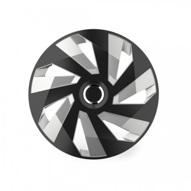 ΤΑΣΙ 14" HUBCAP VECTOR RC SILVER BLACK AMIO ΣΕΤ 4 ΤΕΜ ΣΕ ΚΟΥΤΙ - Amio - 5223/AM