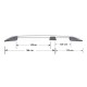 ΜΠΑΡΕΣ ΟΡΟΦΗΣ ΓΙΑ OPEL VIVARO 2014-2019/RENAULT TRAFIC 2014-2019/ TALENTO ΠΑΡΑΛΛΗΛΕΣ ΑΛΟΥΜΙΝΙΟΥ ΜΑΥΡΕΣ SOLID L2 OMTEC - 2 TEM. - Omtec - 5225933LB/OM