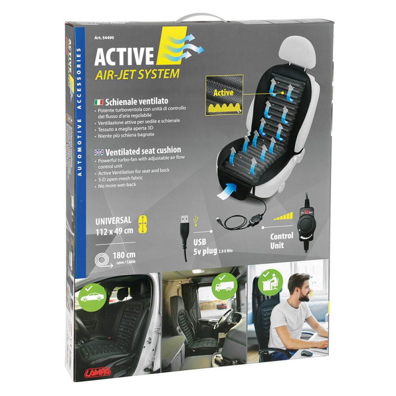ΠΛΑΤΟΚΑΘΙΣΜΑ ΑΕΡΙΖΟΜΕΝΟ ΜΑΥΡΟ ΜΕ CONTROL USB 5V-2000mA 180cm 112x49cm ACTIVE/ELEGANCE 1ΤΕΜ - Lampa - L5449.0 ΠΛΑΤΟΚΑΘΙΣΜΑ ΑΕΡΙΖΟΜΕΝΟ ΜΑΥΡΟ ΜΕ CONTROL USB 5V-2000mA 180cm 112x49cm ACTIVE/ELEGANCE 1ΤΕΜ - Lampa - L5449.0