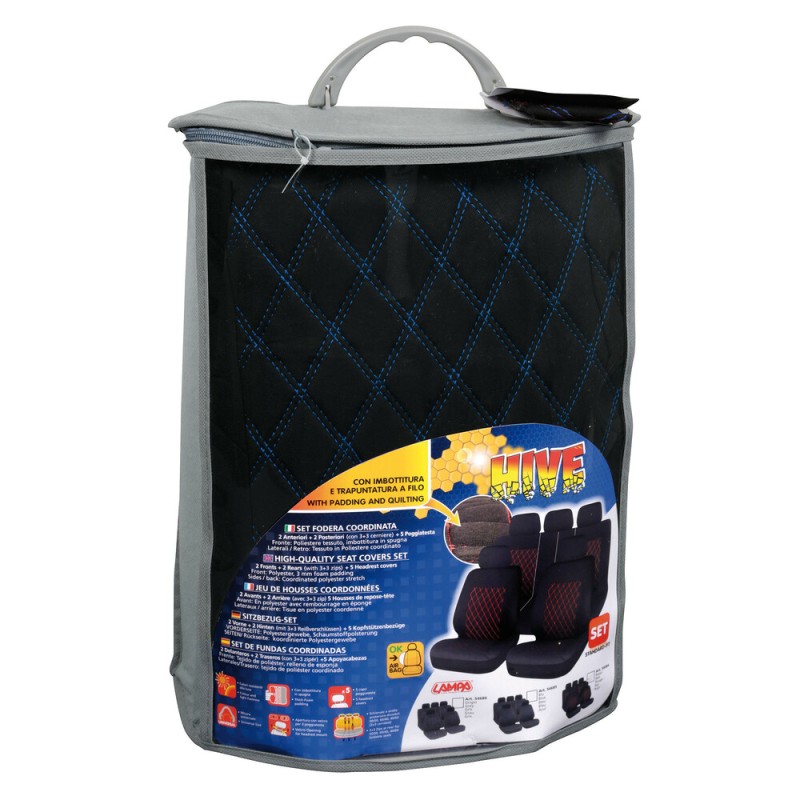ΚΑΛΥΜΜΑΤΑ ΚΑΘΙΣΜΑΤΩΝ HIVE ΜΑΥΡΟ/ΜΠΛΕ ΣΕΤ - Lampa - L5468.5 ΚΑΛΥΜΜΑΤΑ ΚΑΘΙΣΜΑΤΩΝ HIVE ΜΑΥΡΟ/ΜΠΛΕ ΣΕΤ - Lampa - L5468.5